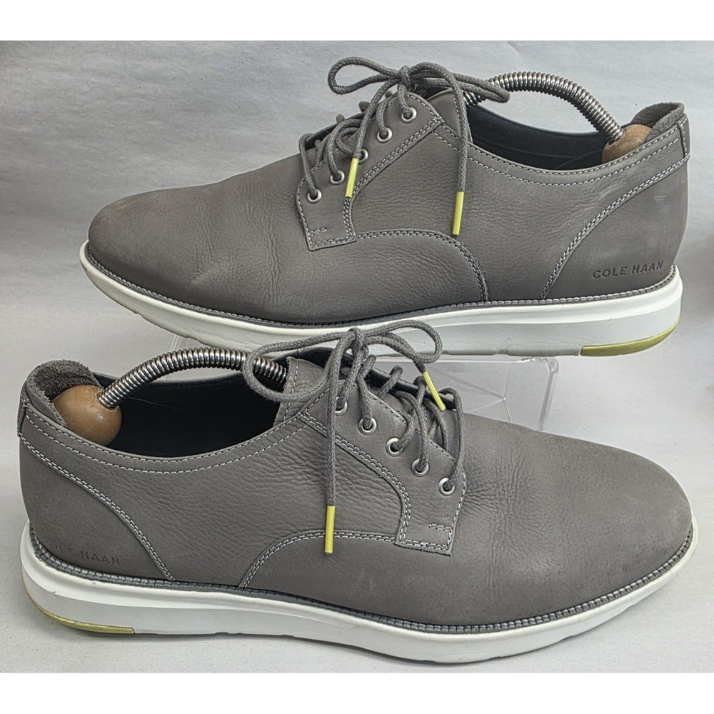 Cole Haan (Sz 13M) Grand 360 Mens Original Grey Leather Casual Shoes C33830